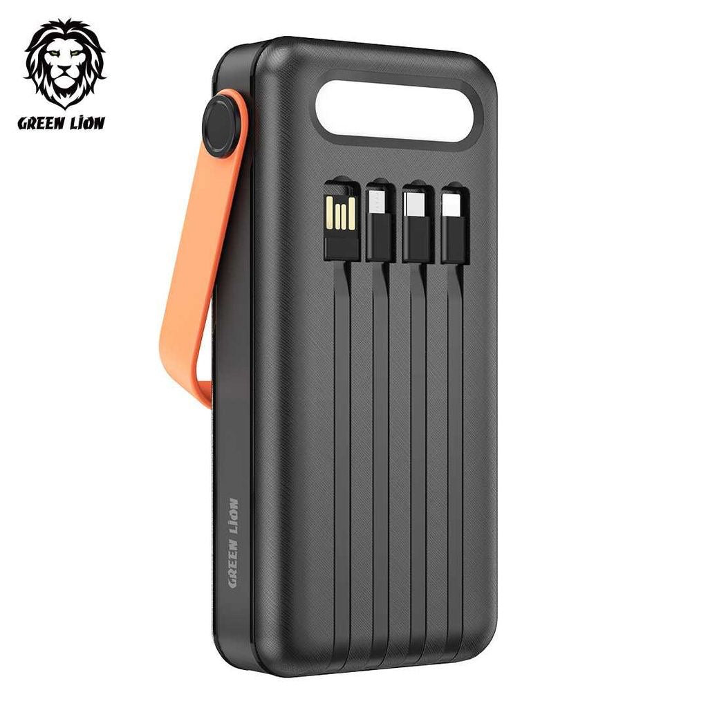 Green Lion Solar Portable Power Bank 30,000mAh PD 20W QC3.0 - Black