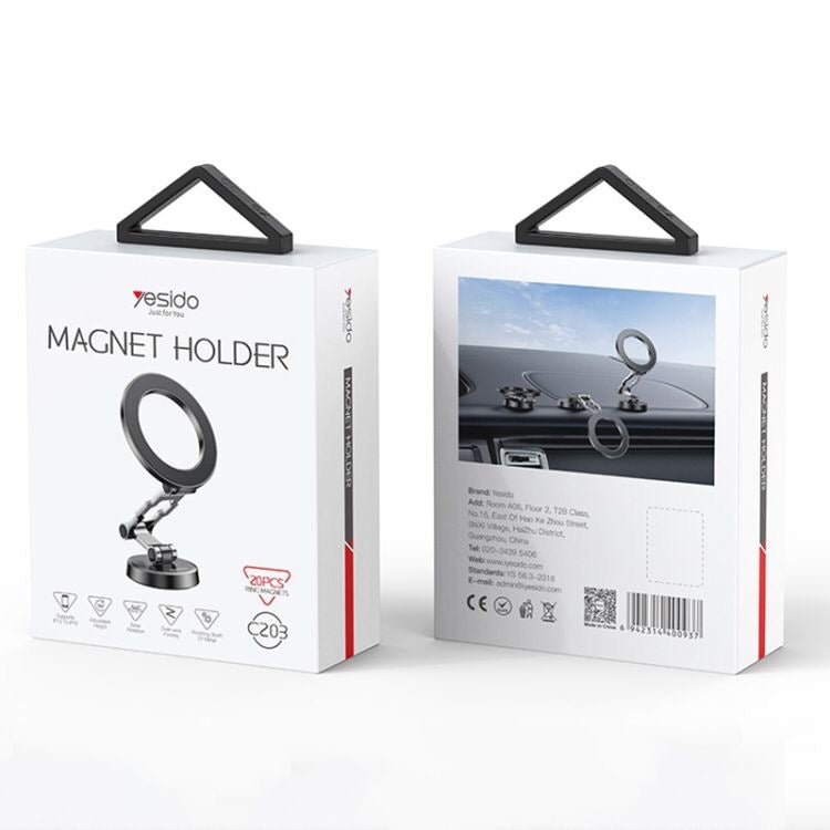Yesido C203 Car Dashboard MagSafe Magnetic Phone Holder(Black)