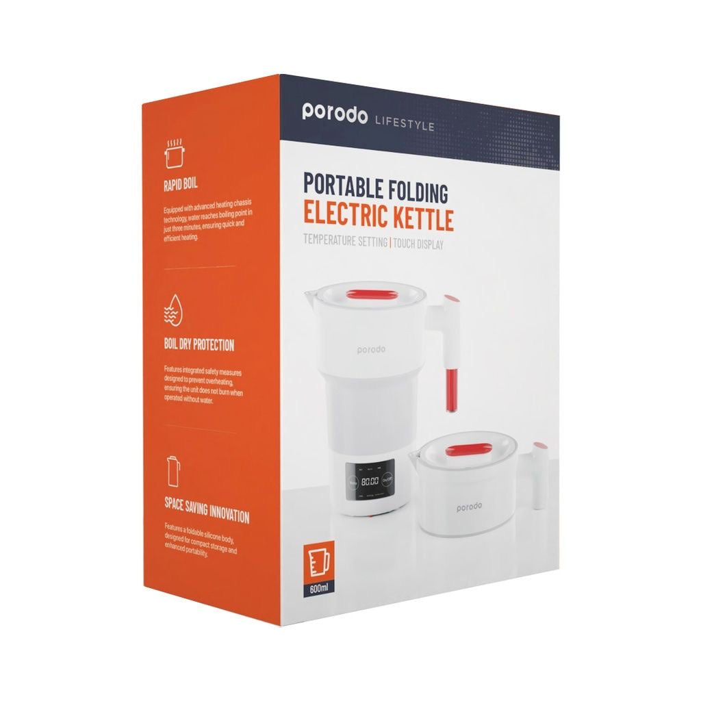 Porodo Lifestyle Portable Folding Electric Kettle