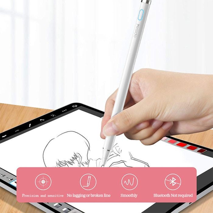 Yesido ST05 New Aluminum Capacitive Active Universal Tablet Smart Pressure Touch Stylus Pen